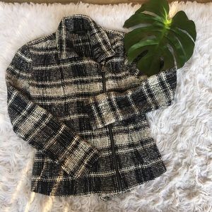 Lucky brand tweed zip up jacket